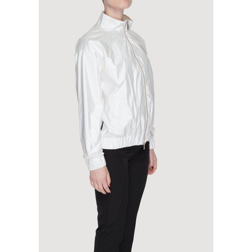 Suns White Polyester Jackets & Coat - Hilstor
