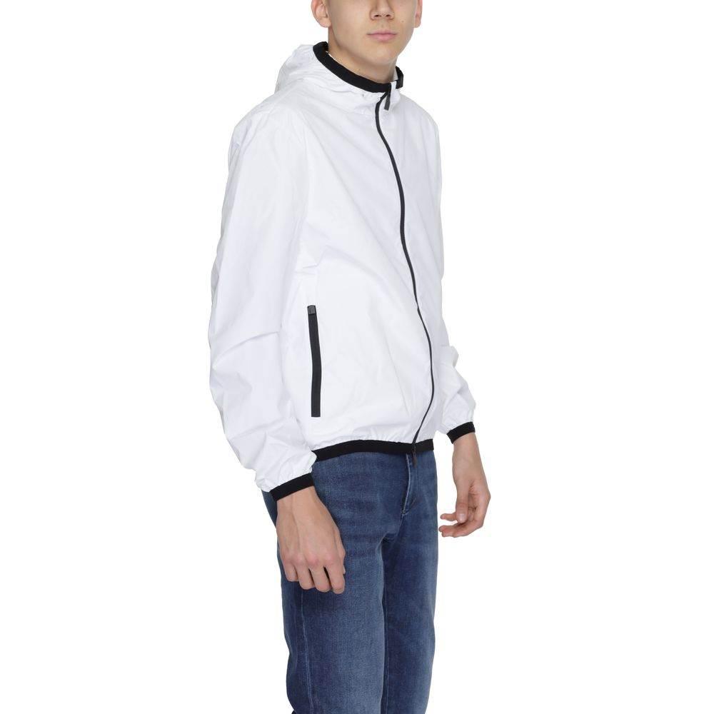 Suns White Polyester Jackets & Coat - Hilstor