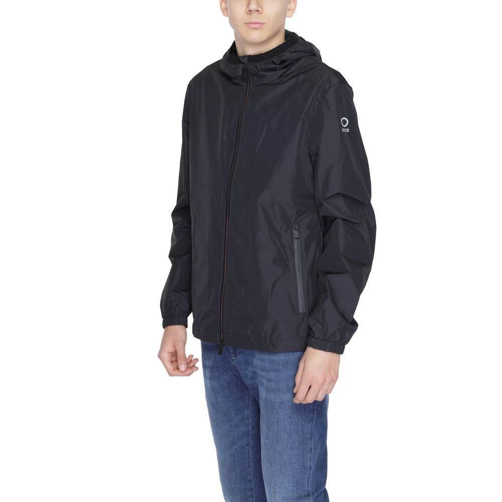 Suns Black Polyester Jackets & Coat - Hilstor