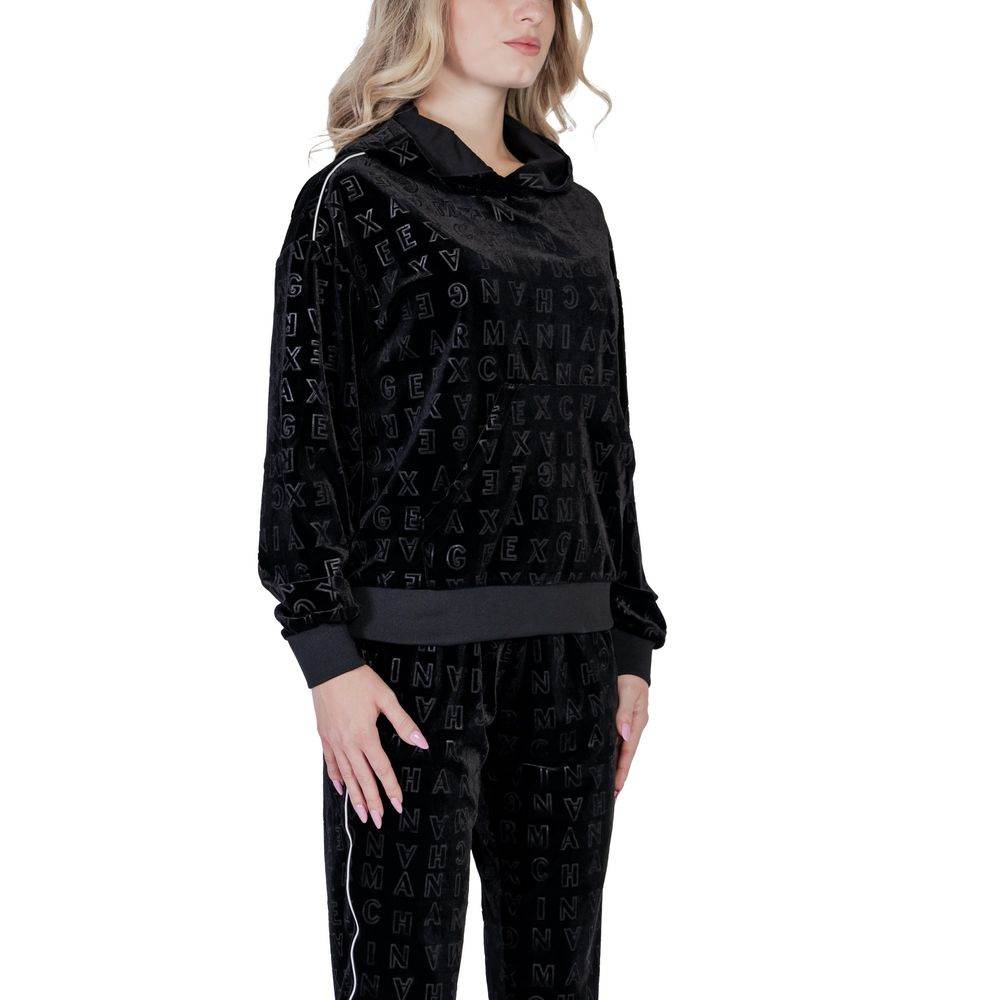 Armani Exchange Black Polyester Sweater - Hilstor