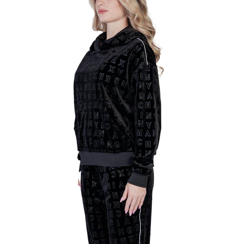 Armani Exchange Black Polyester Sweater - Hilstor