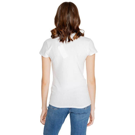 Armani Exchange White Cotton Tops & T-Shirt - Hilstor
