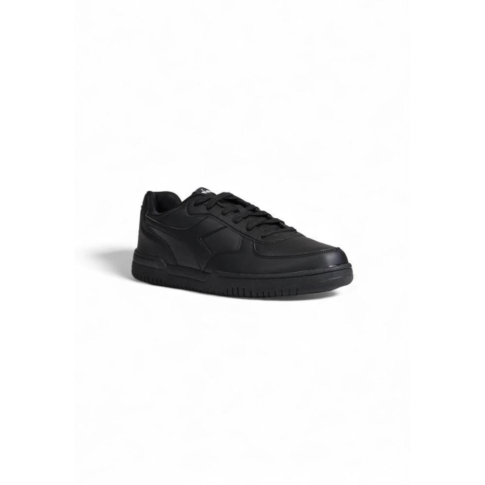 Diadora Black Artificial Leather Sneaker - Hilstor
