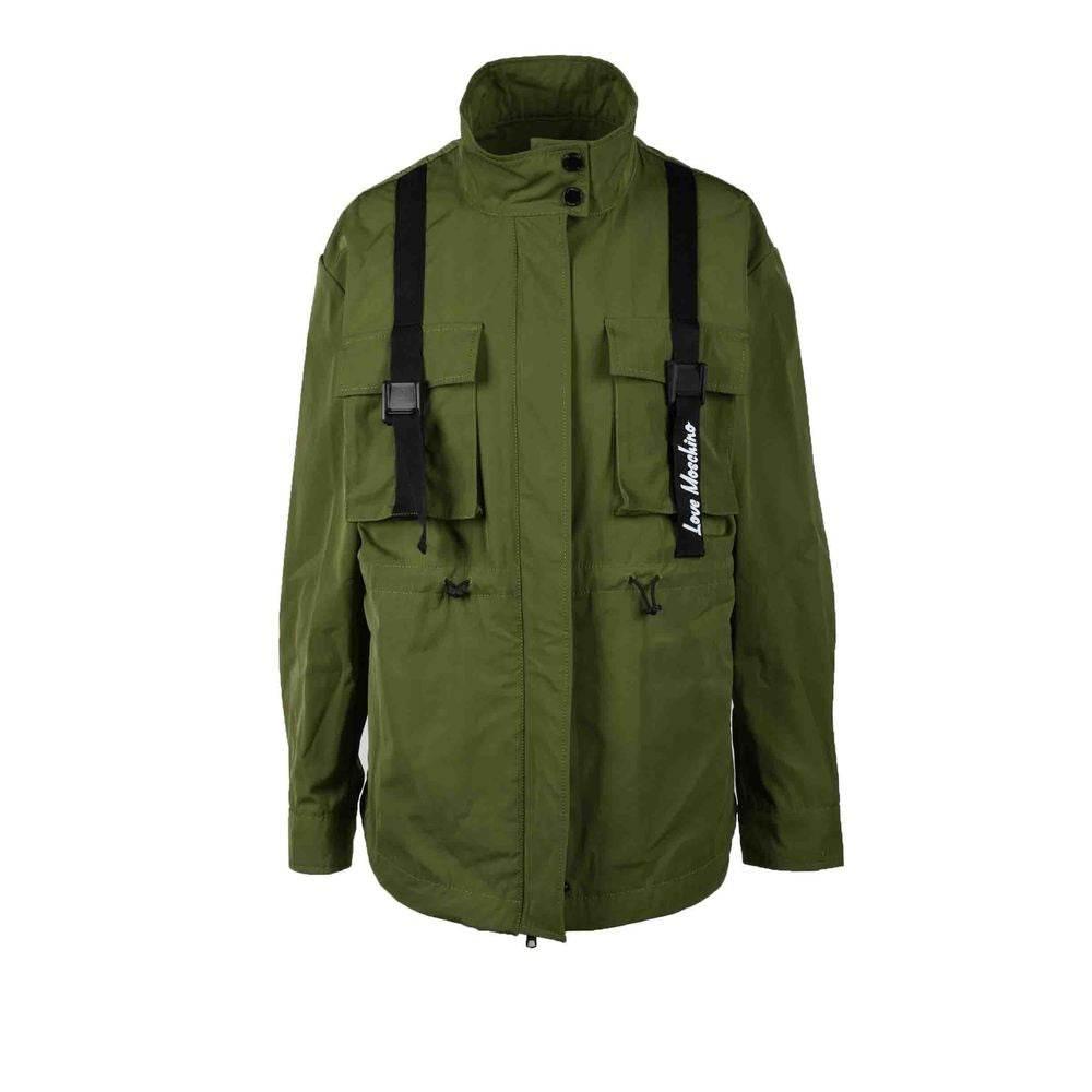 Love Moschino Green Polyester Jackets & Coat - Hilstor