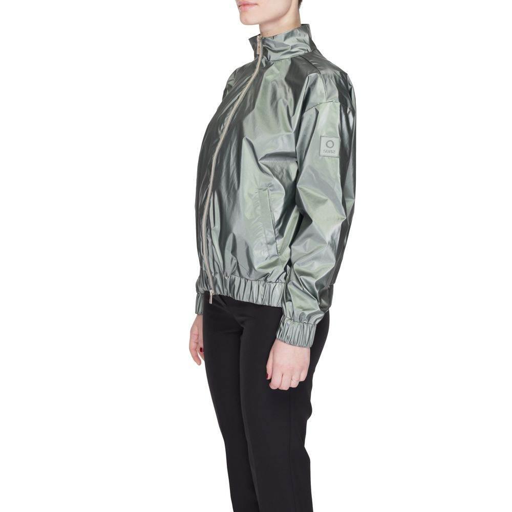 Suns Green Polyester Jackets & Coat - Hilstor