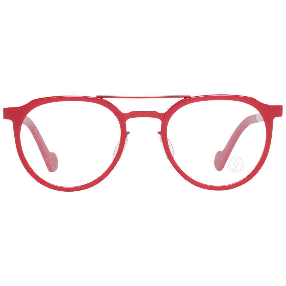 Moncler Red Unisex Optical Frames - Hilstor