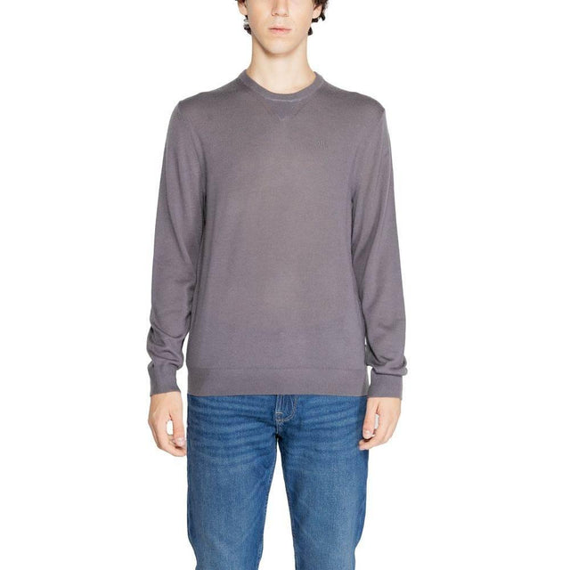 Armani Exchange Gray Wool Sweater - Hilstor