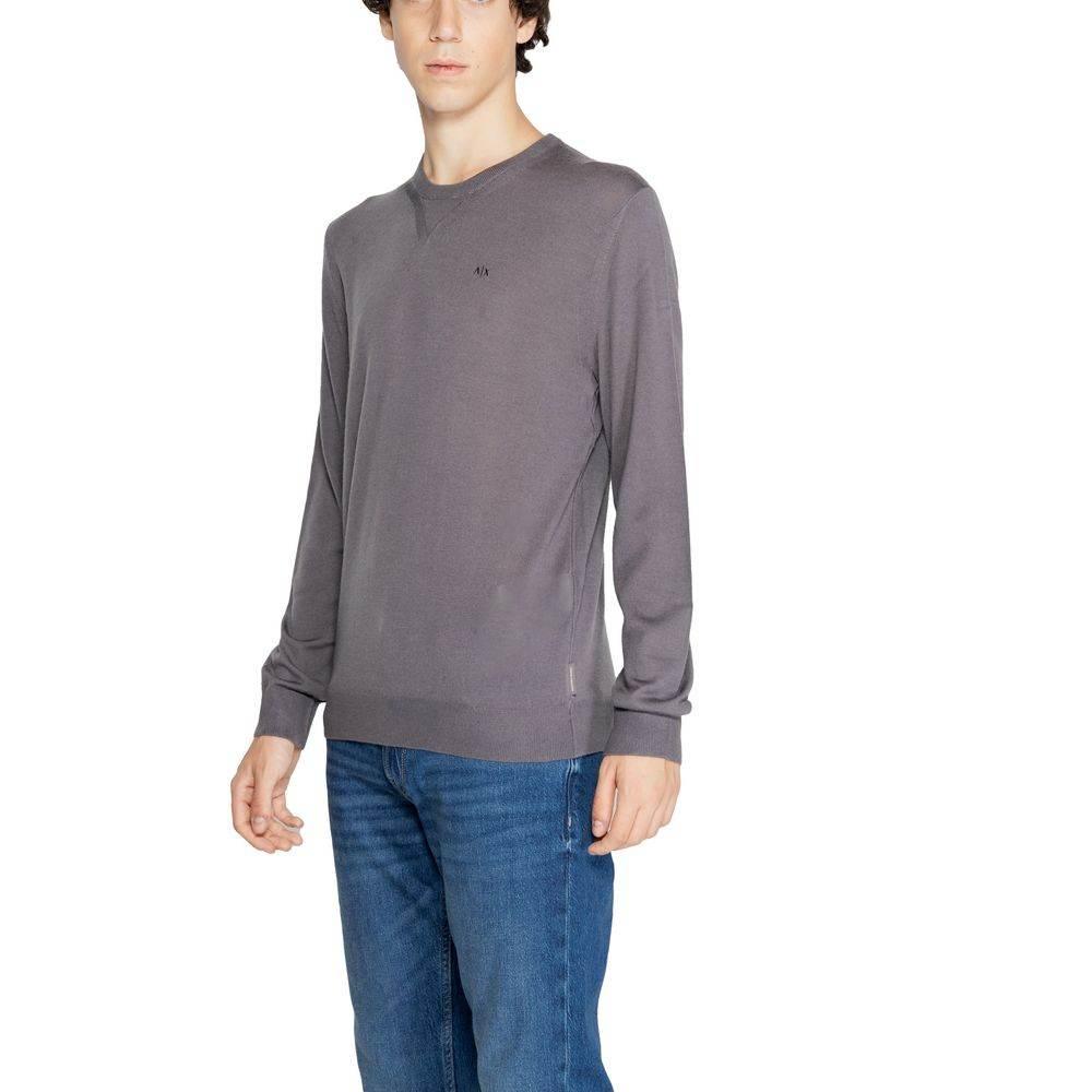 Armani Exchange Gray Wool Sweater - Hilstor