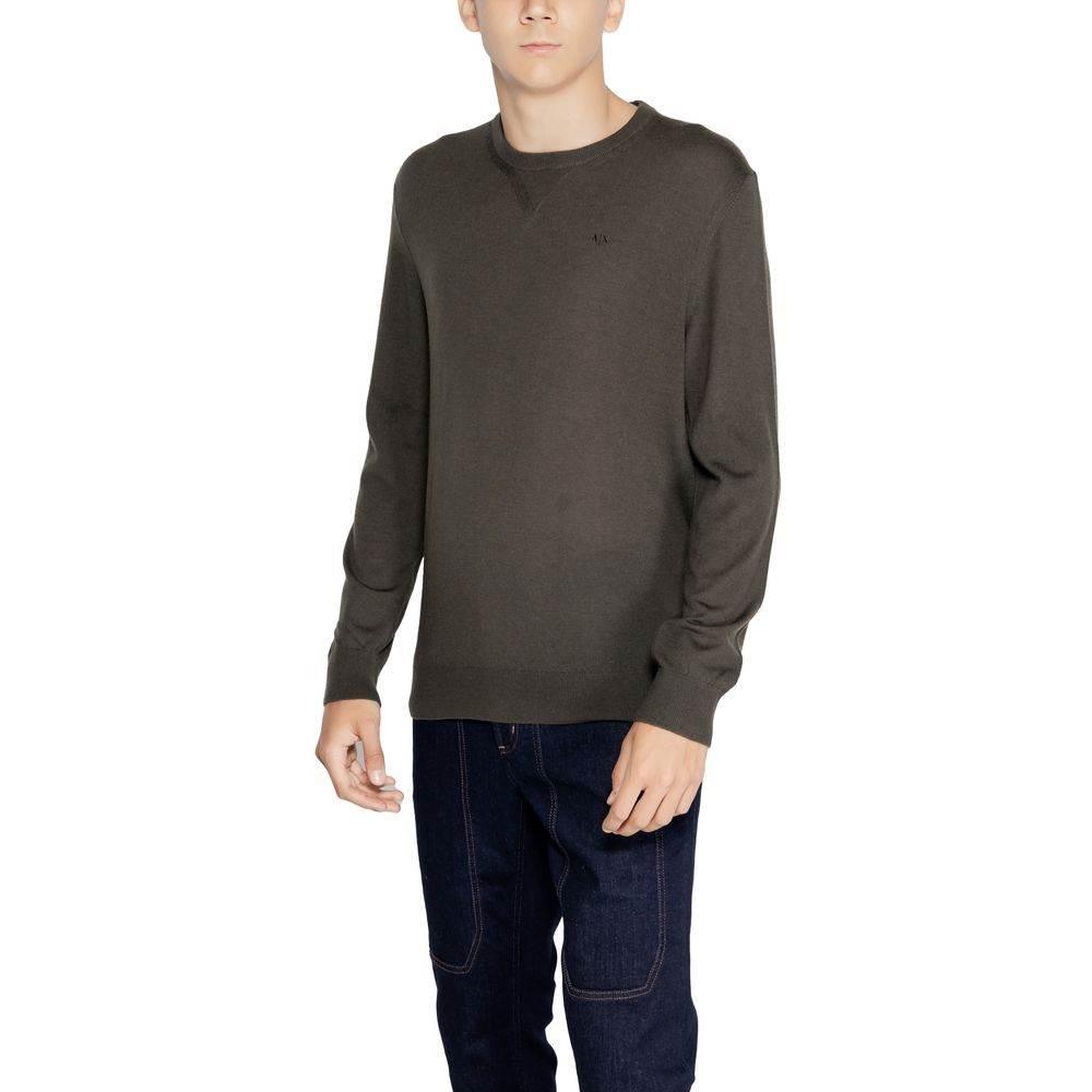Armani Exchange Green Wool Sweater - Hilstor
