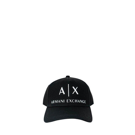 Armani Exchange Black Cotton Hats & Cap - Hilstor