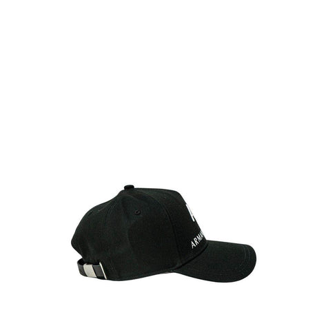 Armani Exchange Black Cotton Hats & Cap - Hilstor