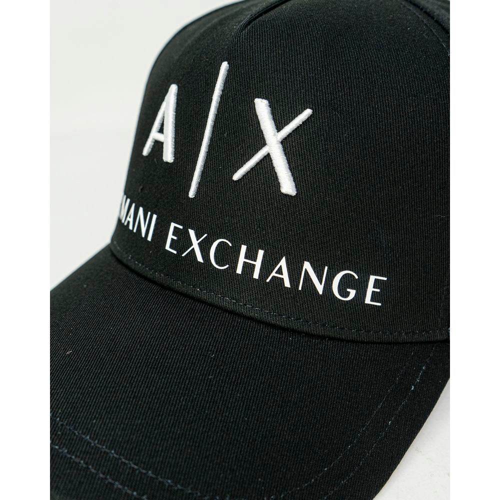 Armani Exchange Black Cotton Hats & Cap - Hilstor