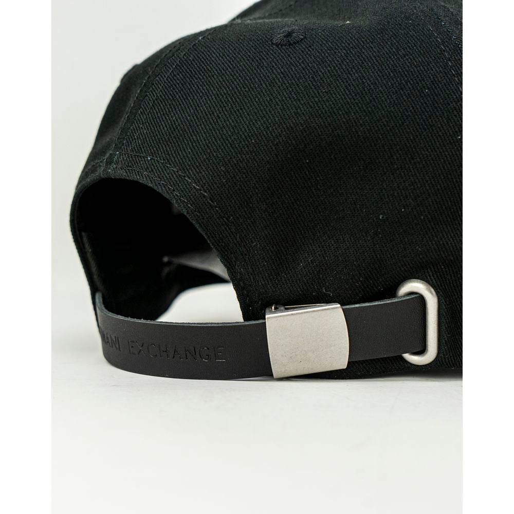 Armani Exchange Black Cotton Hats & Cap - Hilstor