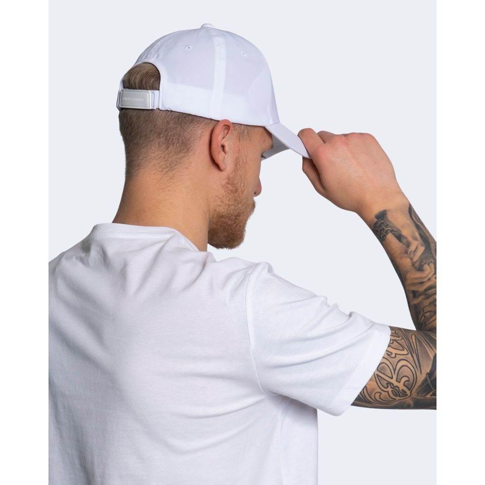 Armani Exchange White Cotton Hats & Cap - Hilstor