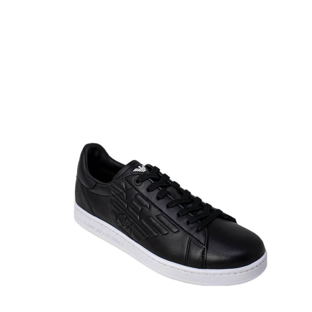 EA7 Emporio Armani Black And White Polyethylene Sneaker - Hilstor