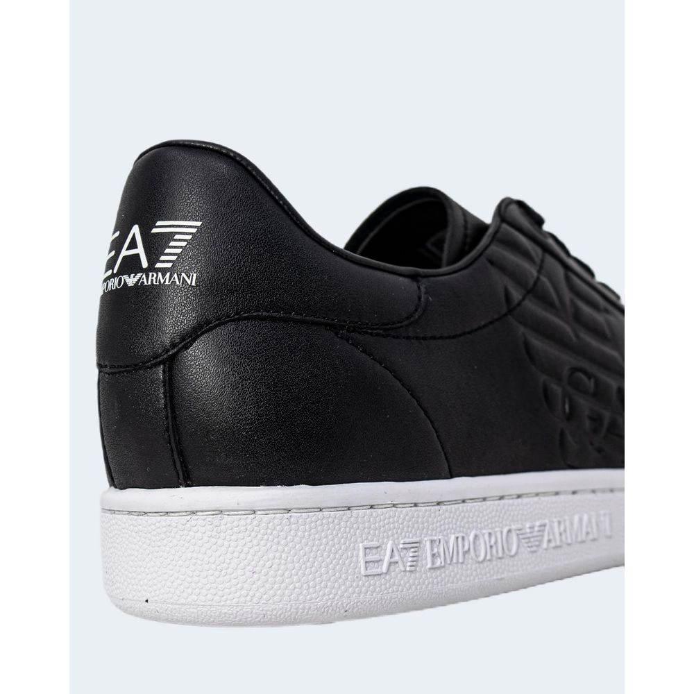 EA7 Emporio Armani Black And White Polyethylene Sneaker - Hilstor