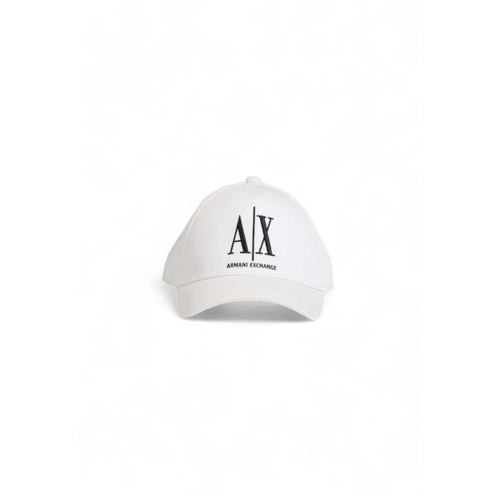 Armani Exchange White Cotton Hats & Cap - Hilstor
