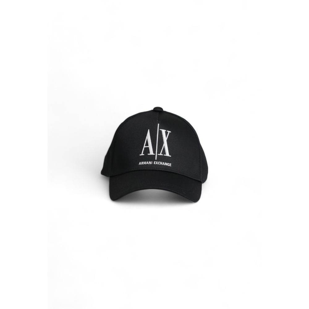 Armani Exchange Black Cotton Hats & Cap - Hilstor