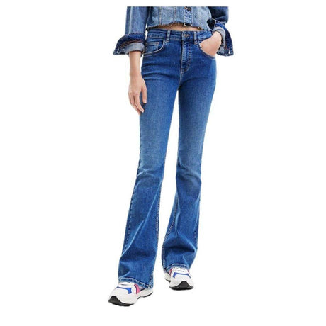 Desigual Blue Cotton Slim Fit Jean - Hilstor