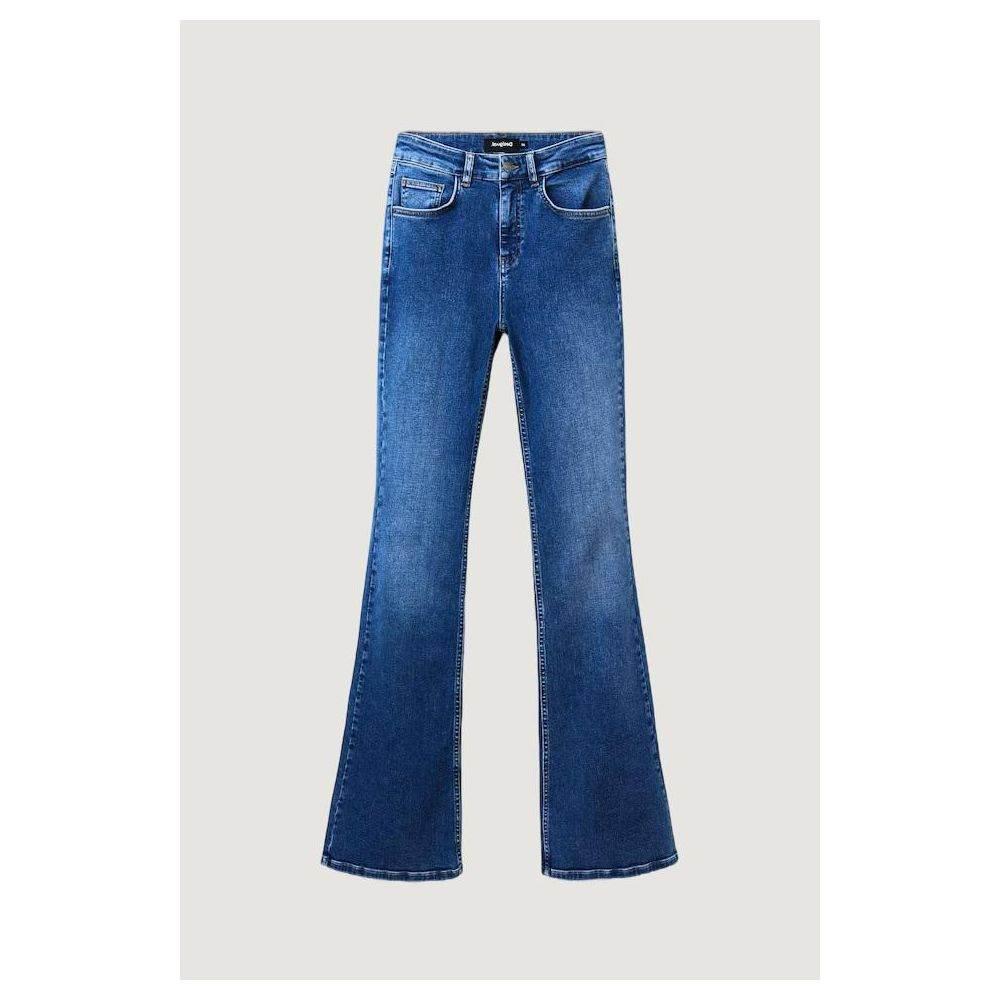 Desigual Blue Cotton Slim Fit Jean - Hilstor
