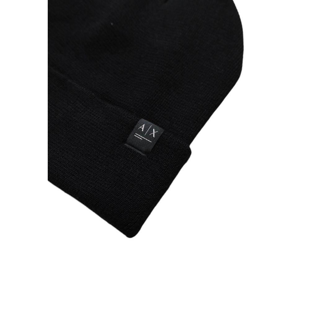 Armani Exchange Black Polyester Hats & Cap - Hilstor