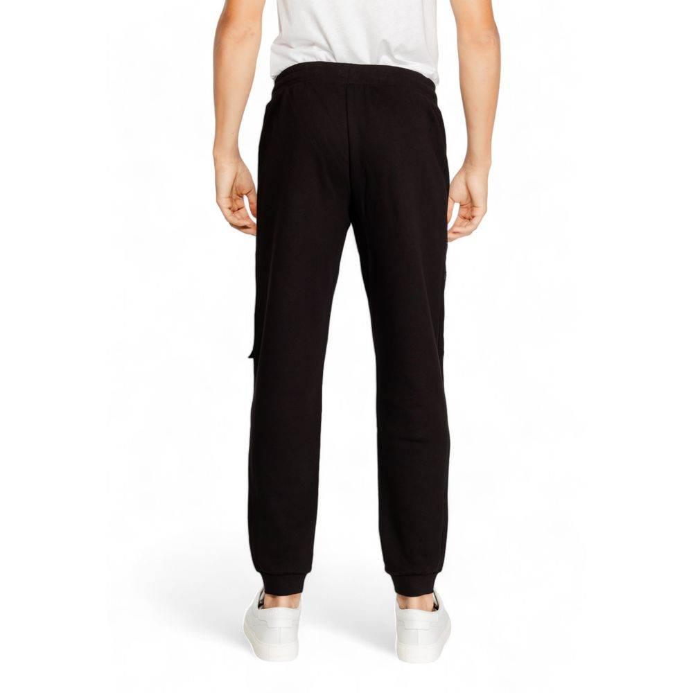 EA7 Emporio Armani Black Cotton Jeans & Pant - Hilstor