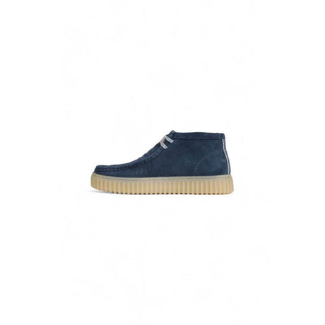 Clarks Blue Suede Leather Casual - Hilstor