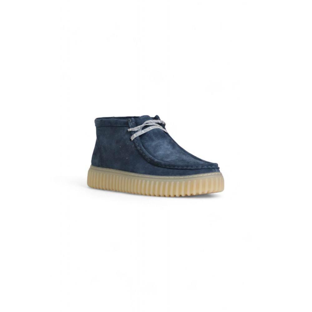 Clarks Blue Suede Leather Casual - Hilstor