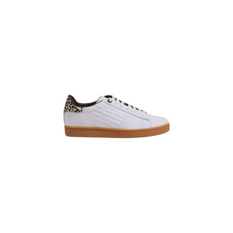 EA7 Emporio Armani Beige Leather Sneaker - Hilstor