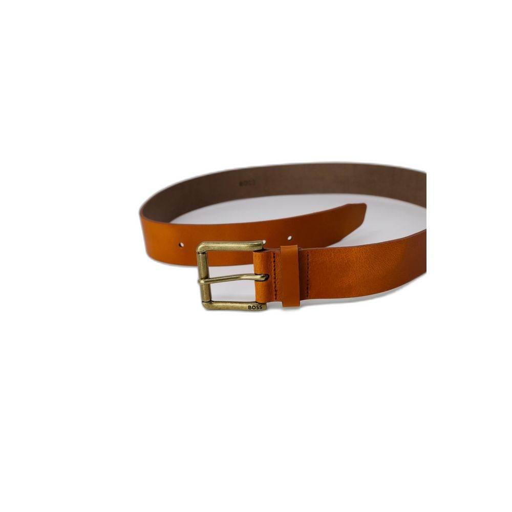 Hugo Boss Beige Leather Belt - Hilstor