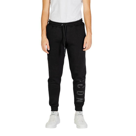Icon Black Cotton Jeans & Pant - Hilstor