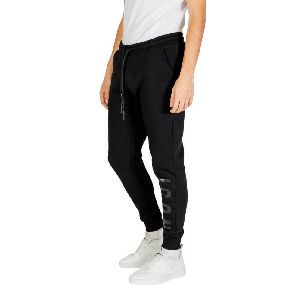 Icon Black Cotton Jeans & Pant - Hilstor