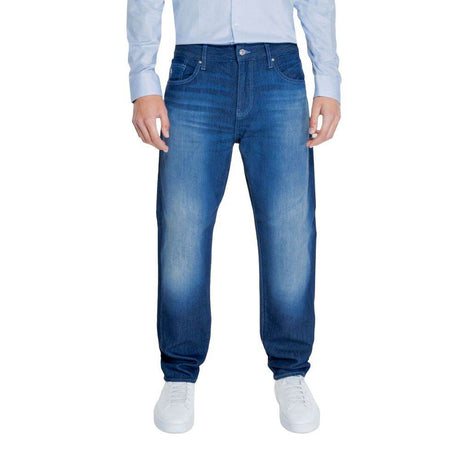 Armani Exchange Blue Cotton Jeans & Pant - Hilstor