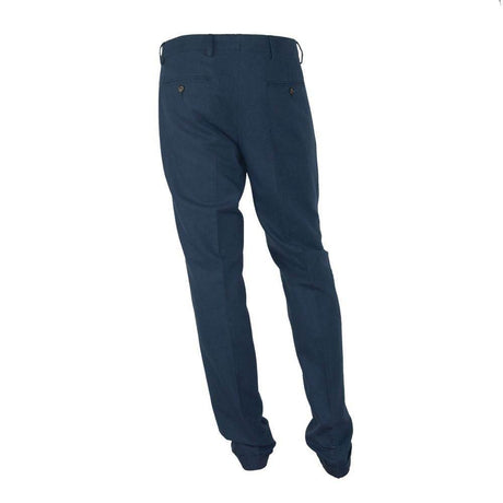 Made in Italy Blue Cotton Men Pants - Hilstor