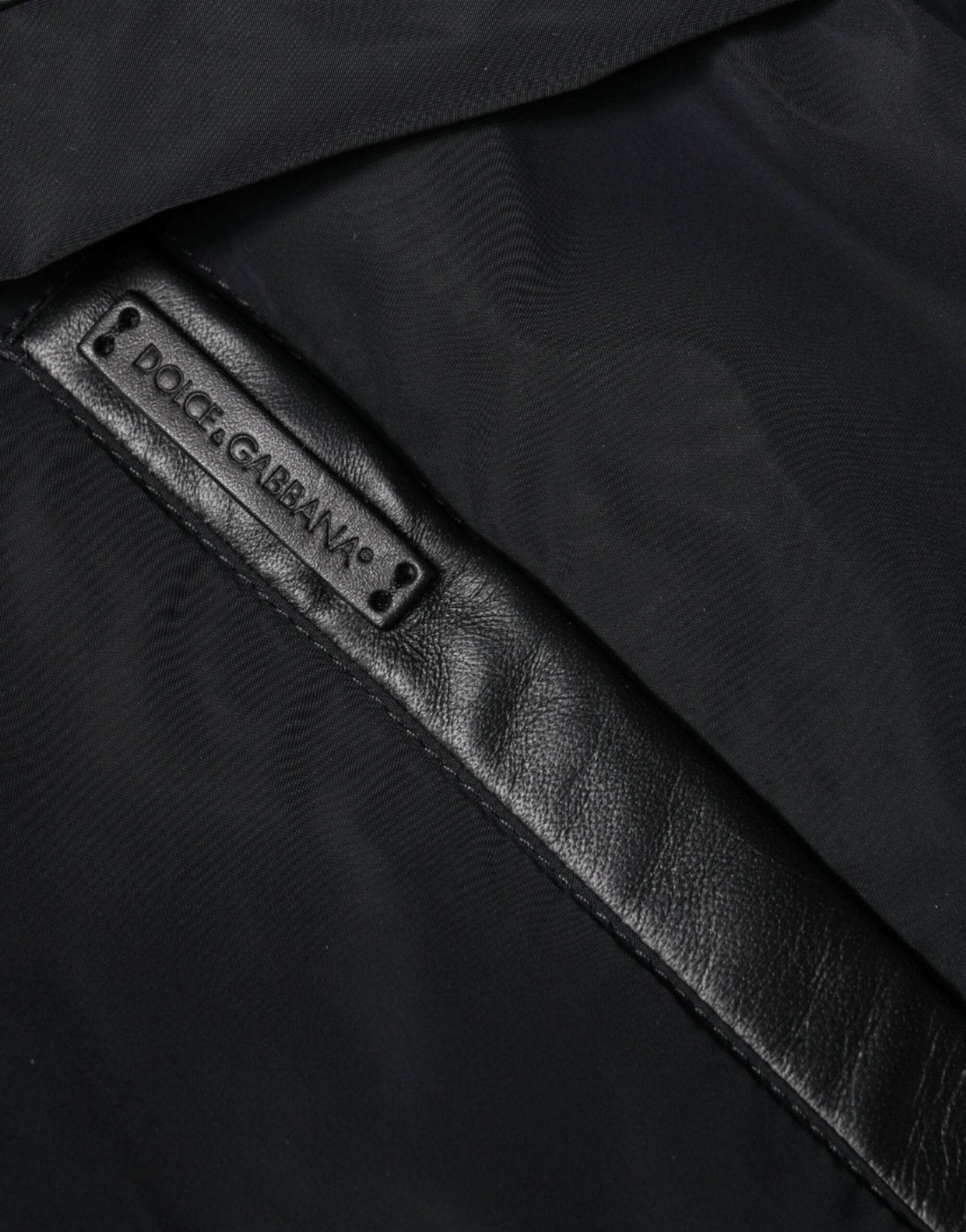 Dolce & Gabbana Black Hooded Full Zip Men Bomber Jacket - Hilstor