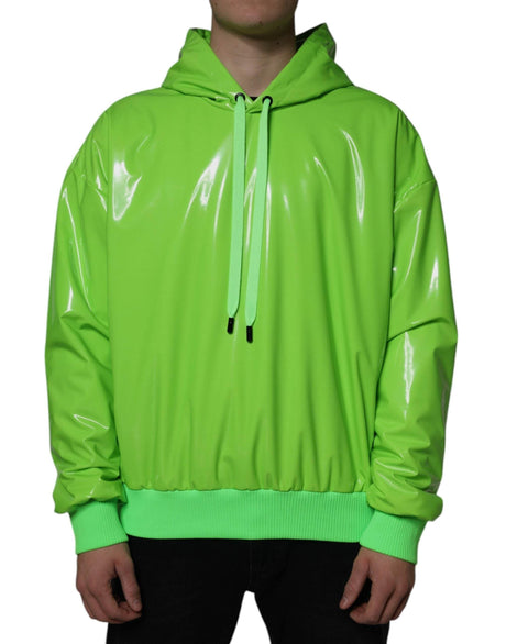 Dolce & Gabbana Green Polyester Hooded Men Pullover Sweater - Hilstor