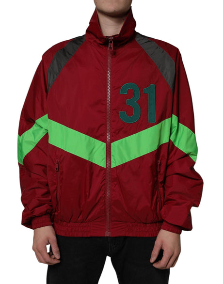 Dolce & Gabbana Multicolor Nylon Full Zip Windbreaker Jacket - Hilstor