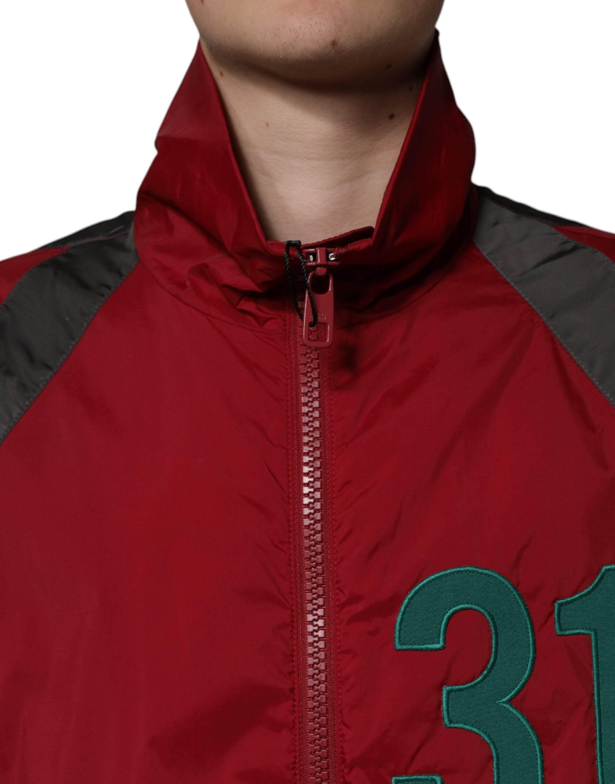 Dolce & Gabbana Multicolor Nylon Full Zip Windbreaker Jacket - Hilstor