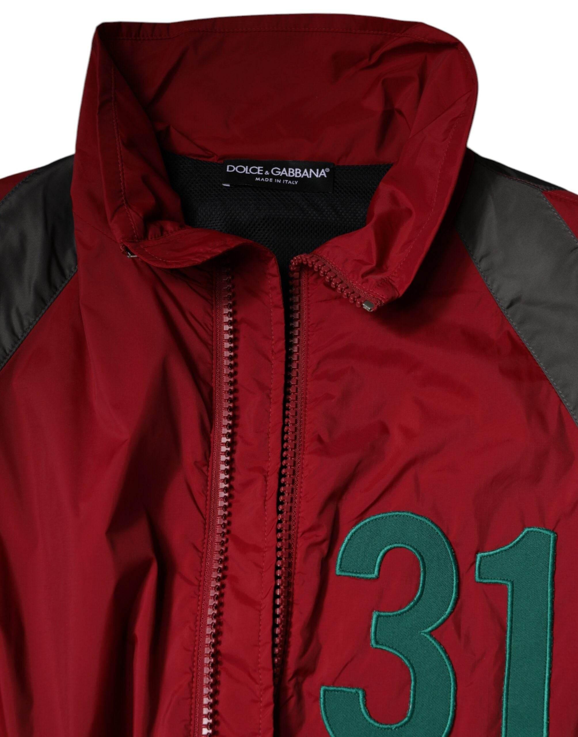 Dolce & Gabbana Multicolor Nylon Full Zip Windbreaker Jacket - Hilstor