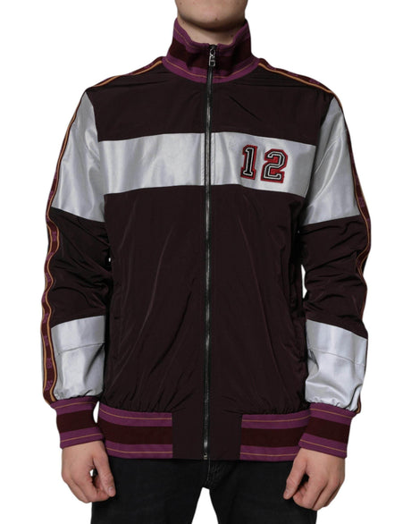 Dolce & Gabbana Multicolor Full Zip Jersey Men Bomber Jacket - Hilstor