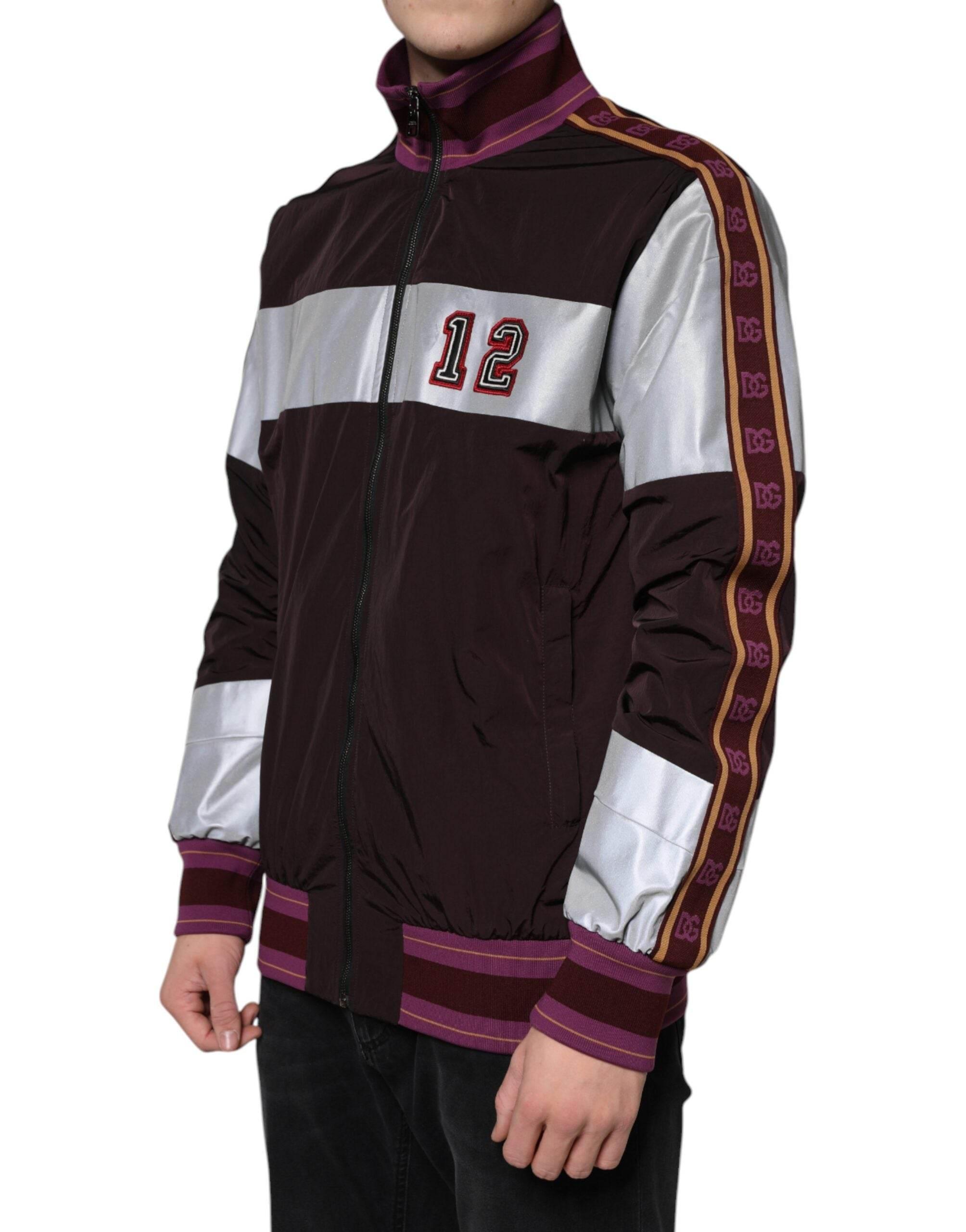 Dolce & Gabbana Multicolor Full Zip Jersey Men Bomber Jacket - Hilstor