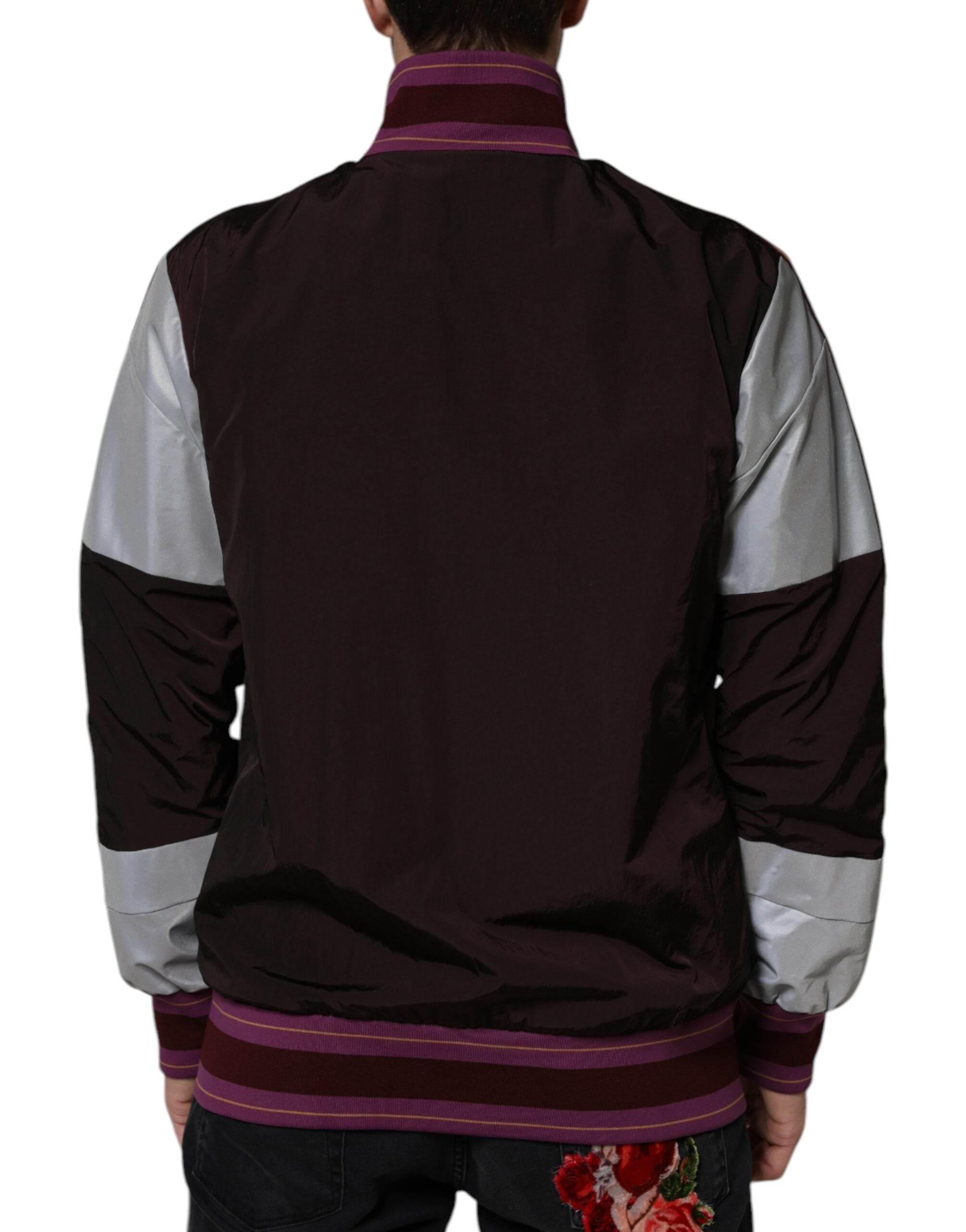 Dolce & Gabbana Multicolor Full Zip Jersey Men Bomber Jacket - Hilstor