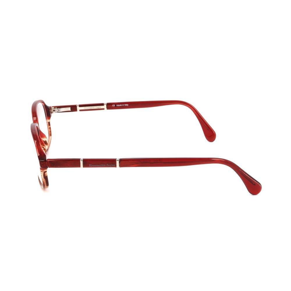 Ermenegildo Zegna Red Plastic Frames - Hilstor