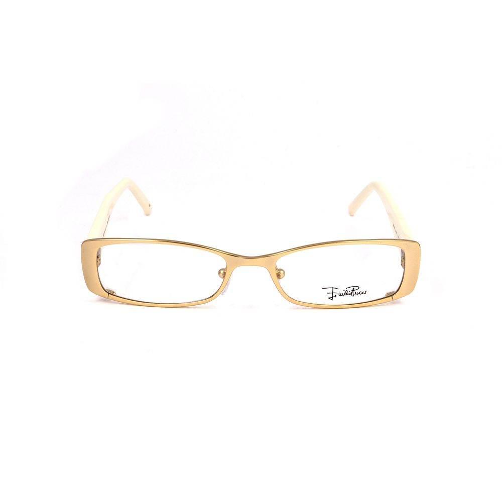Emilio Pucci Gold Metal Frames - Hilstor