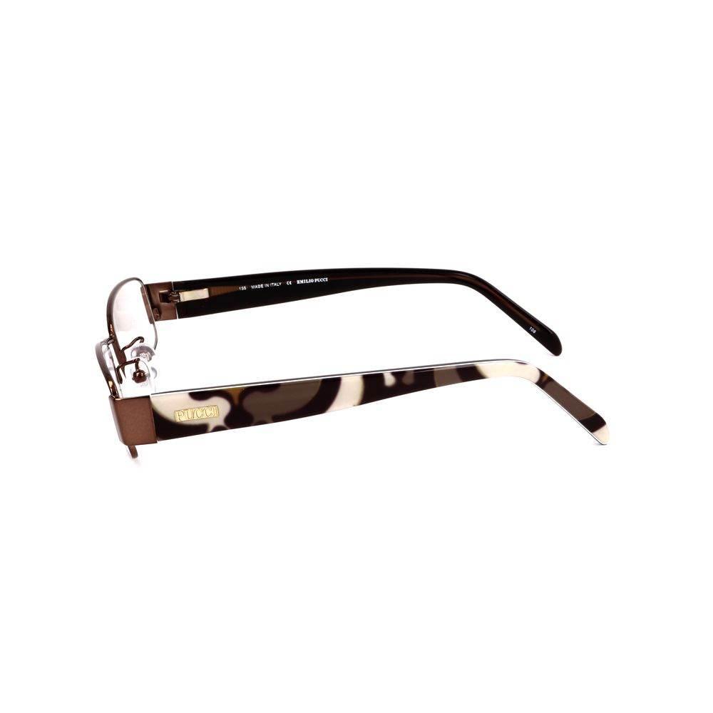 Emilio Pucci Brown Metal Frames - Hilstor