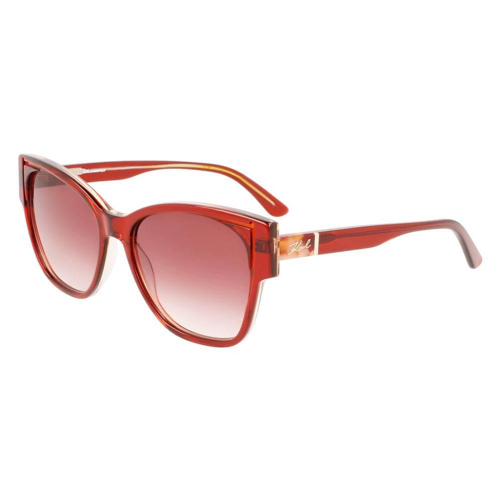Karl Lagerfeld Orange Acetate Sunglasses - Hilstor