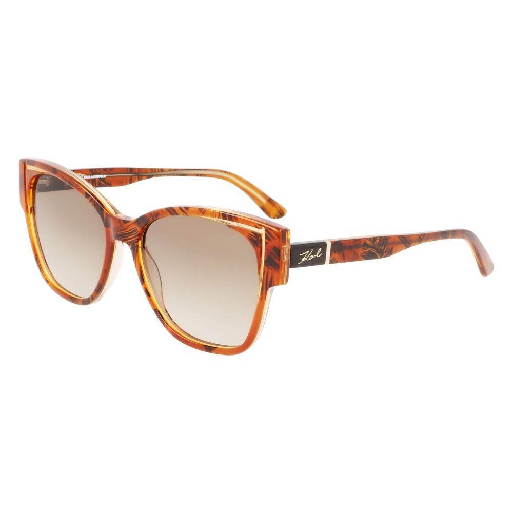 Karl Lagerfeld Orange Acetate Sunglasses - Hilstor