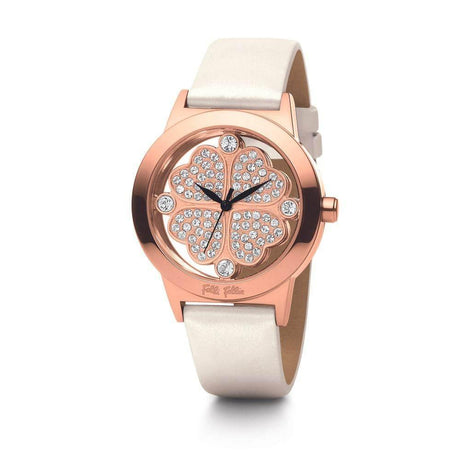 Folli Follie White Leather Watch - Hilstor