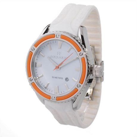 Folli Follie White Silicone Watch - Hilstor