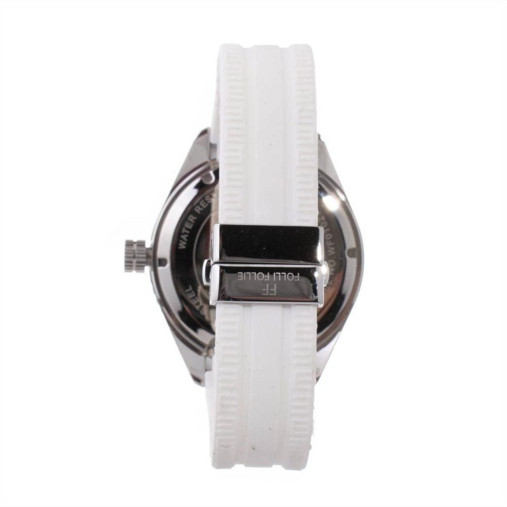 Folli Follie White Silicone Watch - Hilstor